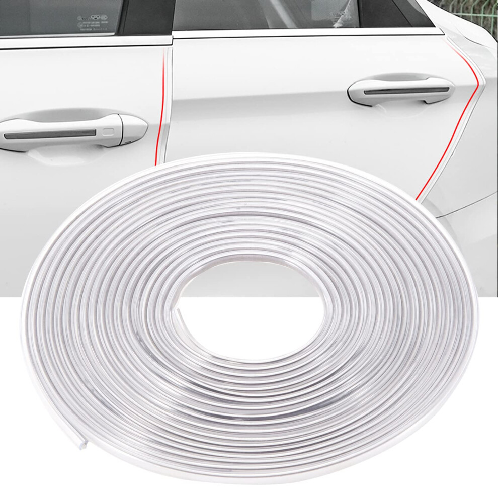 Car Door Edge Protector, 5M Rubber Trim Seal Protector With U Shape Door Edge Guard, Fit For Most Cars (Clear, 16Ft) 36171866