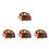 4Pcs Felt Craft Button Toy for Kids Educational Fun 4