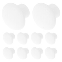 500Pcs Durable Plastic Screw Hole Covers White Round End Caps for Home