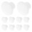 500Pcs Durable Plastic Screw Hole Covers White Round End Caps for Home 1