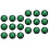 2Pcs Green Semicircle Resin Patch Flat Back for DIY Jewelry Design 3