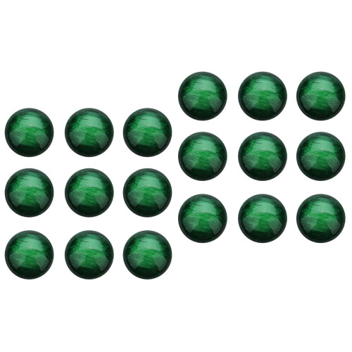 2Pcs Green Semicircle Resin Patch Flat Back for DIY Jewelry Design 2
