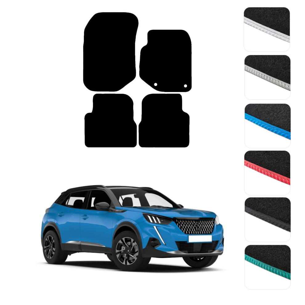 Gcm - Car Floor Mats For Peugeot 2008 (Non Electric) 2020 To Present Full Coverage Floor Protection - Anti Slip & Fit Car Mat With Clips Easy To Clea 45616358