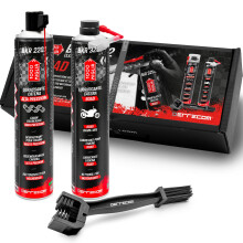 ERRECOM 1000 Miglia Clean&Lube ROAD Motorcycle Chain Kit; includes High-Pressure Chain Degreaser Spray 750ml+Off-Road Motorcycle Chain Lubricant 750m