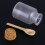 3Pcs Clear Plastic Bottles with Cork Lid and Spoon for Spice Storage 9