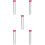 5 Pairs Marimba Mallet Red Maple Twine Percussion Advanced 10