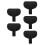 5Pcs Easy Install Black Plastic Baby Stroller Headrest Neck Supports 6
