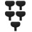 5Pcs Easy Install Black Plastic Baby Stroller Headrest Neck Supports 4