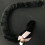 2Pcs 50Cm Plush Cat Tail With Bell Bowknot For Cosplay Black 8