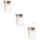 3Pcs Clear Plastic Bottles with Cork Lid and Spoon for Spice Storage 2