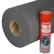Smoke Van Lining Carpet 4-Way Stretch 1 Metre Long with Glue