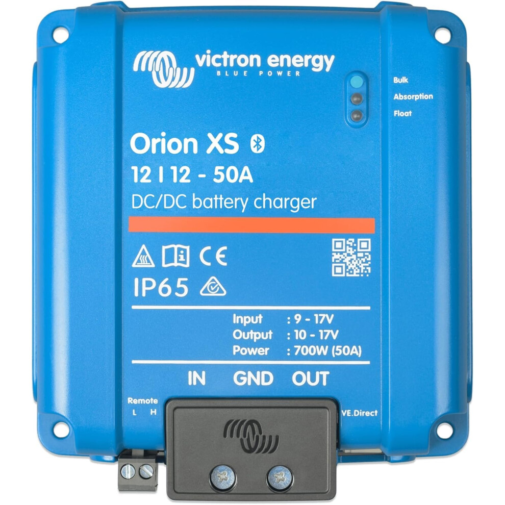 Victron Energy Orion Xs Smart Dc To Dc Battery Charger 12/12 50A (700W) - Ip65 Dust & Waterproof - Fully Configurable - Remote Management Possible - 91710314