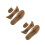 2Sets Light Brown Kraft Paper Sandal Template for DIY Slippers 4