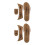 2Sets Light Brown Kraft Paper Sandal Template for DIY Slippers 6