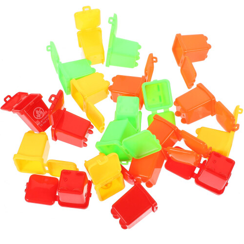 40 Pcs Trash For Kids Vehicles Small Garbage Cans