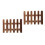 2Pcs Natural Fence Decorative Garden Border Durable 8