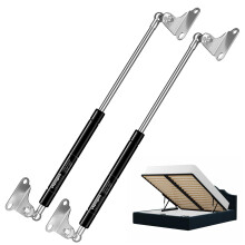 Vepagoo 500MM 300N/67lb Gas Struts Universal adjustable 20inch Lift Support Springs with Mounting Kit for Ottoman Bed, Heavy lid, Floor Hatch Door, a