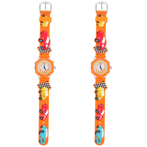 2 Pcs Practical Children Watch Creative Cartoon Design 1