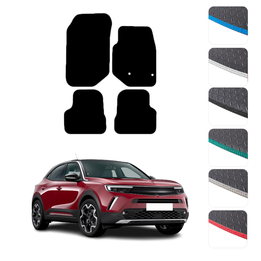 Gcm - Car Floor Mats For Vauxhall Mokka 2020 To Present (Non Electric) Full Floor Protection - Anti Slip & Fit Rubber Car Mats With Clips Easy To Cle 49832068