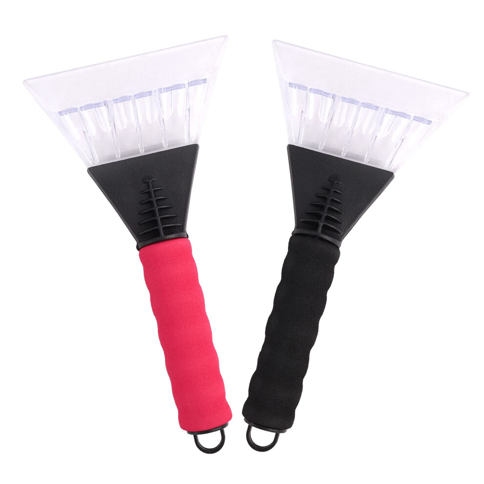 Ice Scraper 2 Pieces Ice Scraper For Cars Winter Care Windscreen Ice Scraper With Soft Grip No Scratches Windscreen Scraper Snow Removal Frost Scrape 13088750