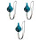 3 Pcs Practical Dolomite 6-Hole Ocarina With Rope And Bag Blue 3