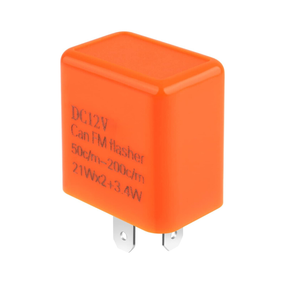 Uraqt 12V 2-Pin Led Flasher Relay, Adjustable Turn Signal Indicator Relay For Motorcycle, Motorbike, Scooter 36060917