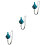 3 Pcs Practical Dolomite 6-Hole Ocarina With Rope And Bag Blue 5