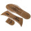 2Sets Light Brown Kraft Paper Sandal Template for DIY Slippers 2