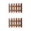 2Pcs Natural Fence Decorative Garden Border Durable 4