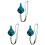3 Pcs Practical Dolomite 6-Hole Ocarina With Rope And Bag Blue 2