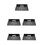 5 Pcs Router Stand Mounted Shelf Wall Video Projector Black 5