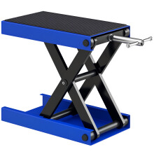 DURHAND 500KG Motorcycle Lift Scissor Jack, Height Adjustable Motorbike Stand with Anti-Slip Wide Deck, Heavy Duty Steel Motorbike Repair Lift Hoist