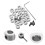 4 Sets Metal Drill Stop For Mechanical Equipment 10