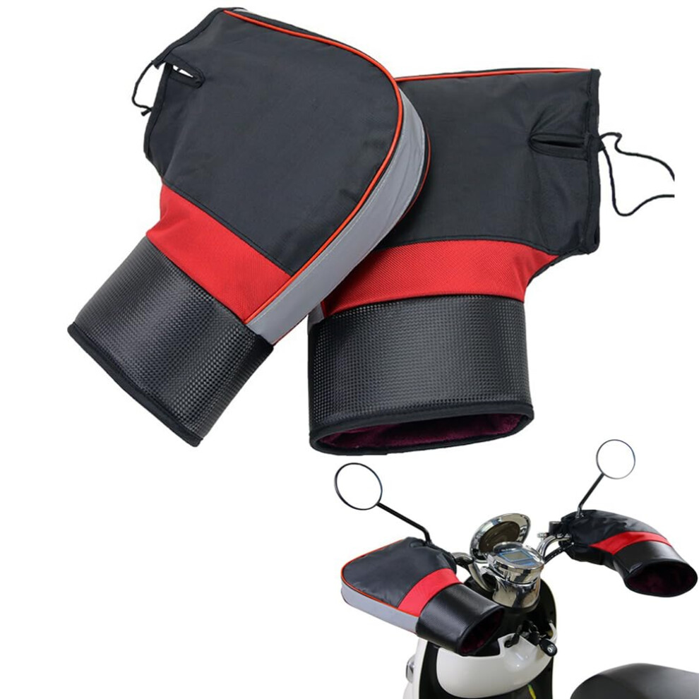 Motorcycle Handlebar Muffs Gloves Windproof Waterproof Motorbike Grip Handlebar Gloves Winter Thick Scooter Bike Cycling Gloves Mittens Motorcycle Ha 96545911
