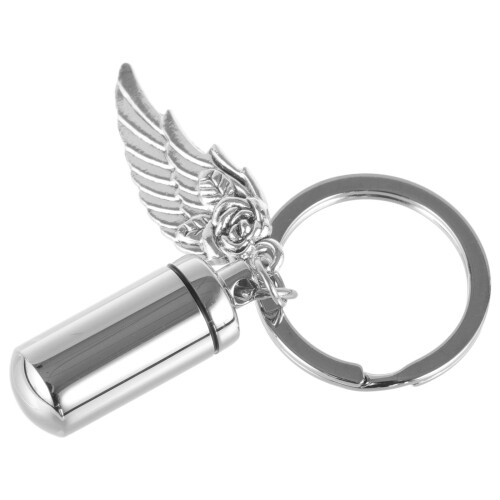 2pcs Urn Key Chain Pendant Mini Container Pet Urn With Key Ring 1