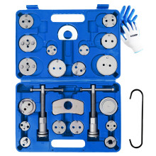ATPEAM 25PCS Brake Caliper Rewind Tool Kit, Complete Caliper Wind Back & Piston Rewind Set for Cars, Trucks