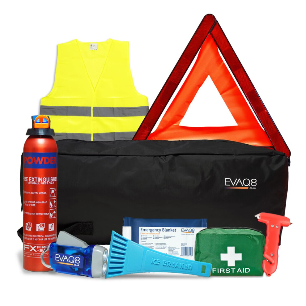 Evaq8 Car Safety & Emergency Kit For Breakdowns 12666126