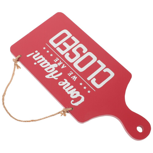 2Pcs Open Closed Sign For Stores Cafe Double-Sided Wood 2