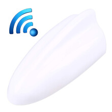 Possbay Car Roof Antenna Shark Fin Style Radio Signal AM FM Aerials for Ford VW BMW Peugeot (white)