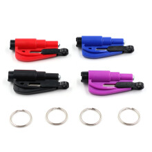 Crozgan 4Pcs Car Window Breaker,Window Breaker And Seat Belt Cutter,2-in-1 Press-Type Glass Breaker,Car Escape Safety Hammer for Land and Underwater