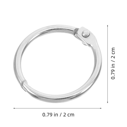 200 Pcs Photo Album Hook Ring Office 1