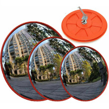 Convex Mirror 60cm Road Traffic Safety Mirror Unbreakable 130 Degree Wide Angle Blind Spot Mirror car parking security Curved Convex Road Mirror with