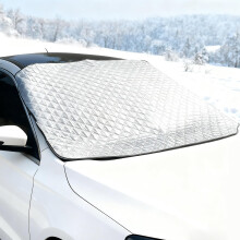 SDLDEER Car Windscreen Cover 110 x 147cm Heavy Duty Ultra Thick Windscreen Cover Car Snow Cover, Snow Ice Frost Sun Dust Water Protective Windshield