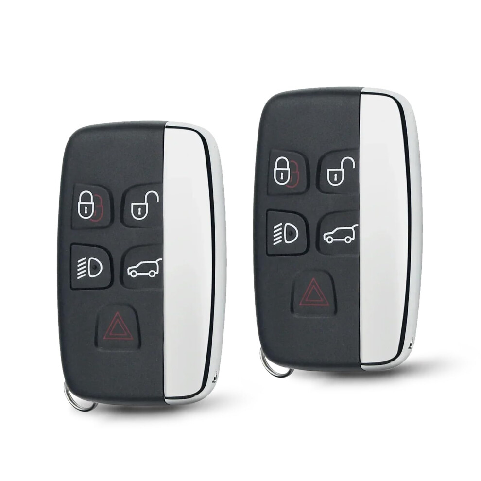 2Pcs 5 Buttons For Range Rover Evoque Key Cover Key Fob Case Range Rover Sport Land Rover Discovery 5 Freelander Lr Evoque Key Fob Shell 93703000