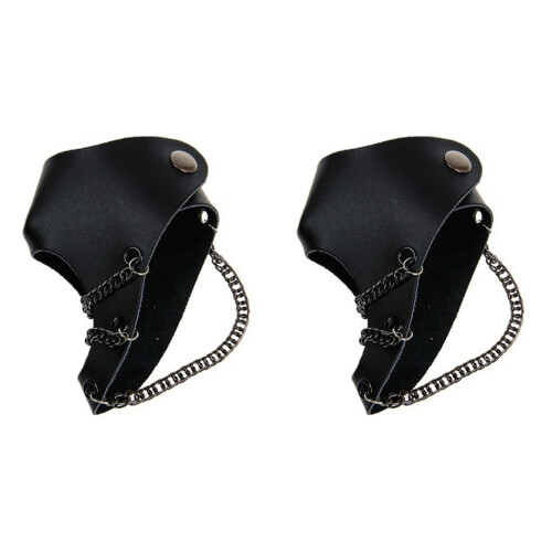 2Pcs Gothic Hand Chain Rivets Bracelet 1