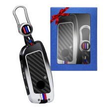 TTCR-II Compatible with BMW iX 2023 Key Cover, Key Fob Cover for 2 3 5 7 X1 X4 X5 X6 X7 XM i7 iX i4 Series 2023-2024 2025, Zinc Alloy BMW Keycase 202