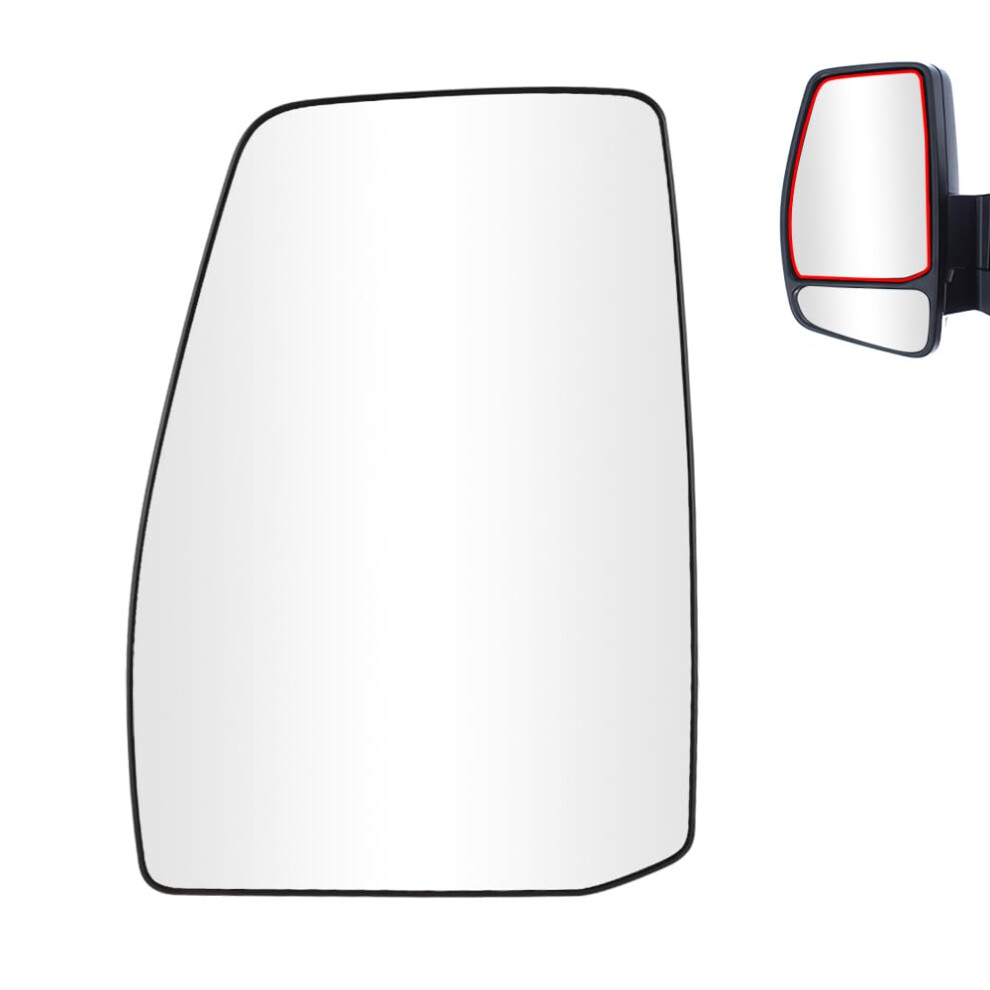 Senzeal Wing Mirror Upper Glass Heated Left For Ford Transit Custom 2012-2022 Passenger Side Door Mirror Replacement Bk2117k741bb 1766587 (Left) 31984393