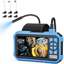 Pinci 4.3" Endoscope Inspection Camera with 8 LED Lights, 1080P HD Drainage Borescope Camera, IP67 Waterproof Borescope, 16.5FT Snake Endoscope Camer
