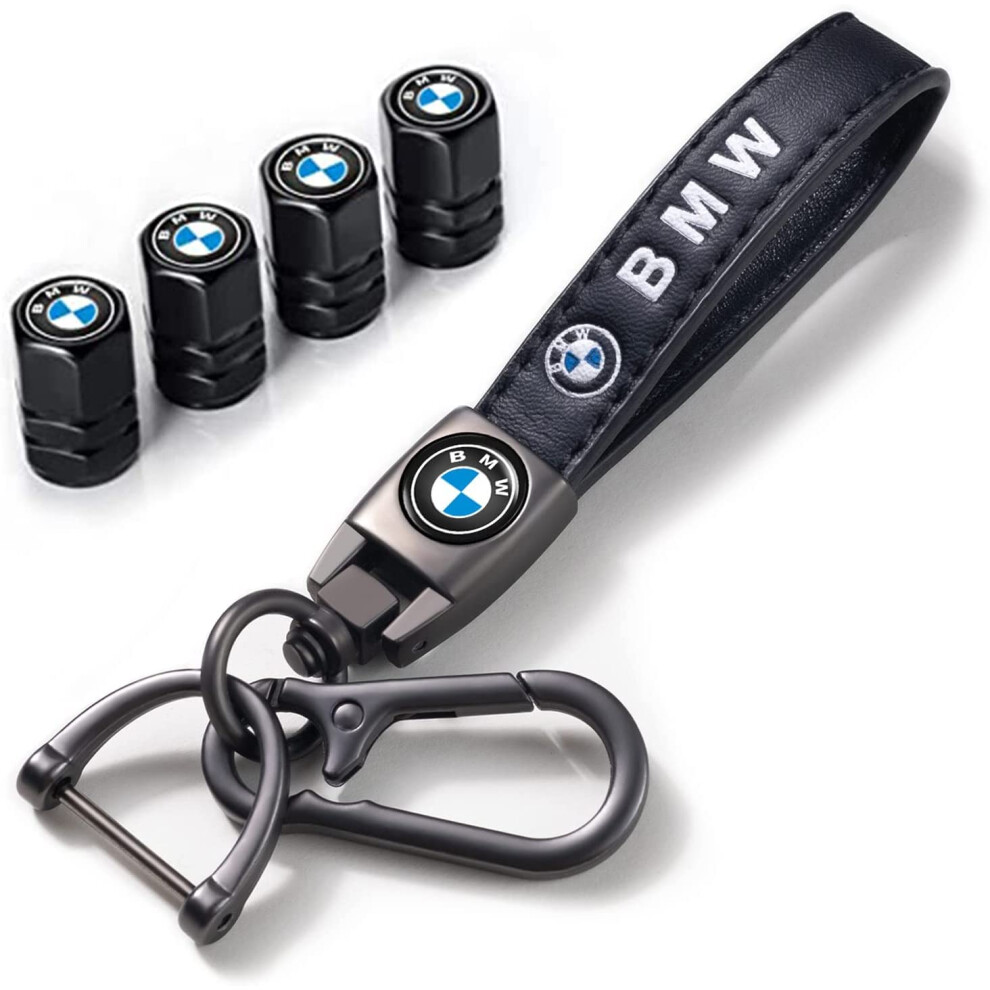 Tyre Valve Caps Caps And Metal Keychain Combo Compatiable Fit Bmw X1 X3 X7 X5 X6 1 3 5 6 Series Z4 7 M Series, Stem Cover Dust Caps For Car Tyres, Ca 74519927