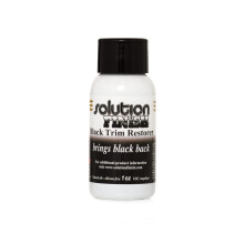 Solution Finish - Black Plastic & Vinyl Restorer - Use for Car and Truck Detailing - 1 oz.